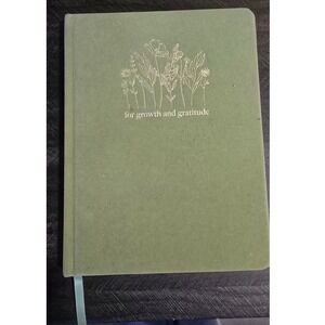 Artist's Loft Sage Green Floral Growth and Gratitude Lined Journal 6x8 200 Pages